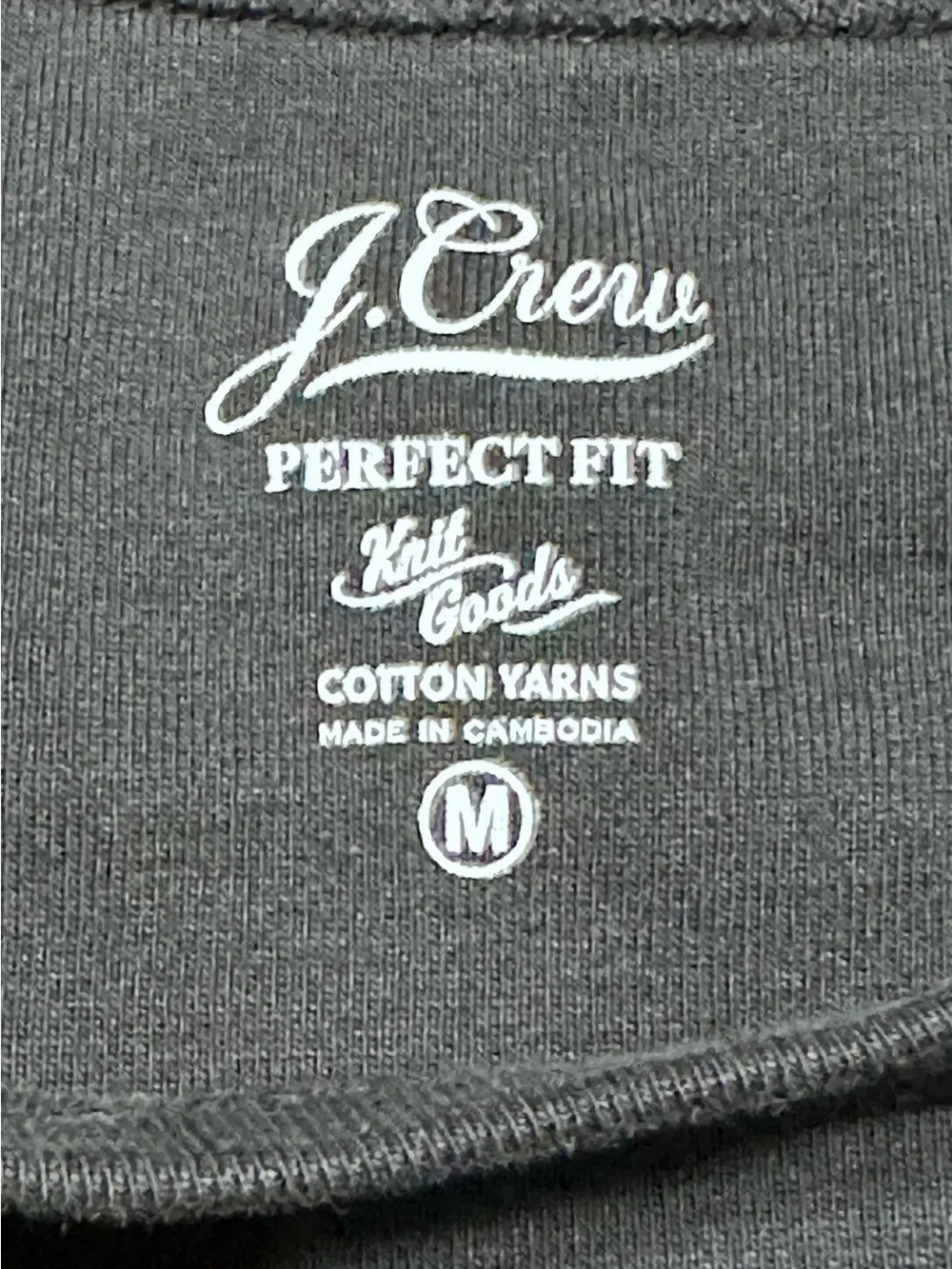 J. Crew Perfect Fit Knit Goods Short Sleeve Tee Cotton Yarns